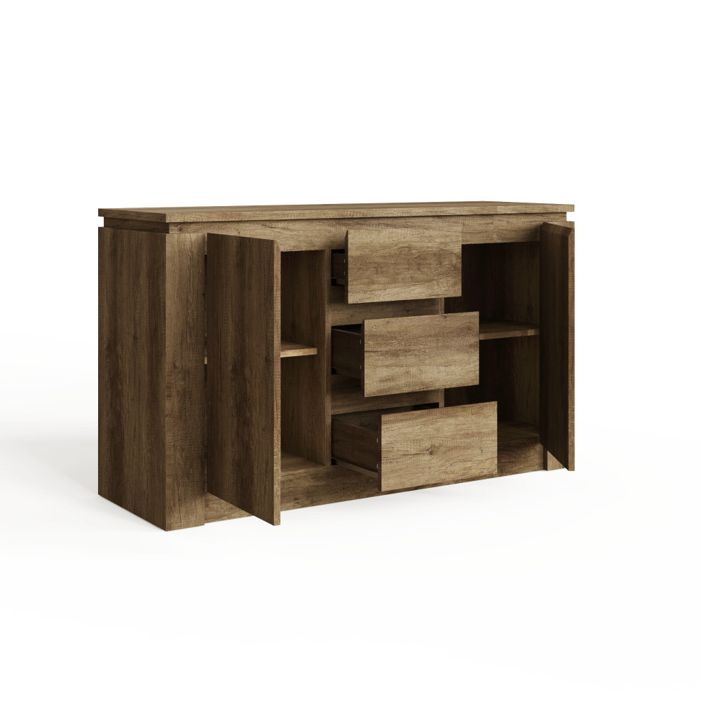 Valley Oak Sideboard 2 Door 3 Drawer | Clearance