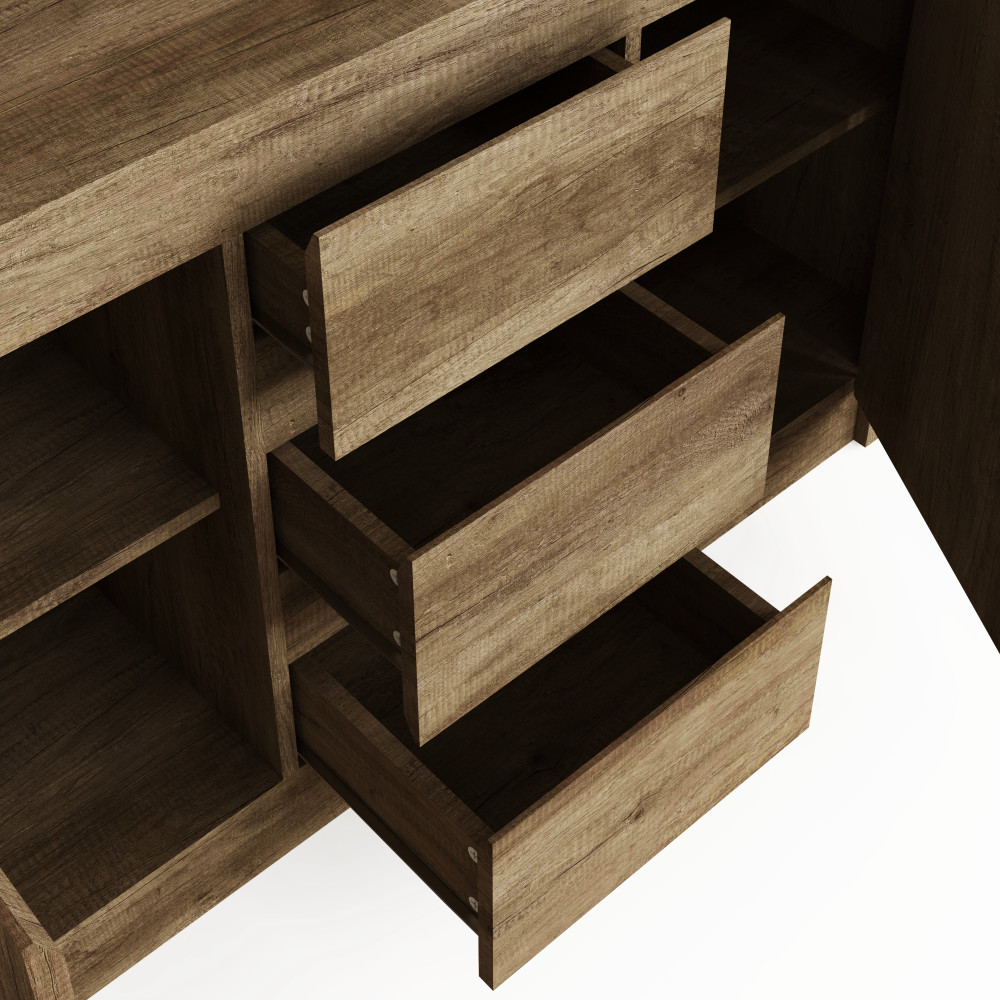 Valley Oak Sideboard 2 Door 3 Drawer | Clearance