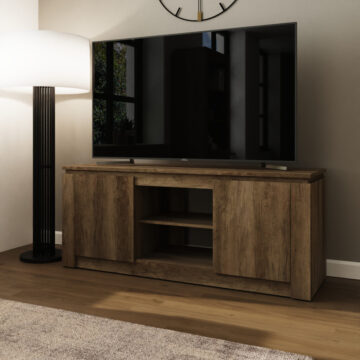 Valley Oak 2 Door TV Unit 147cm