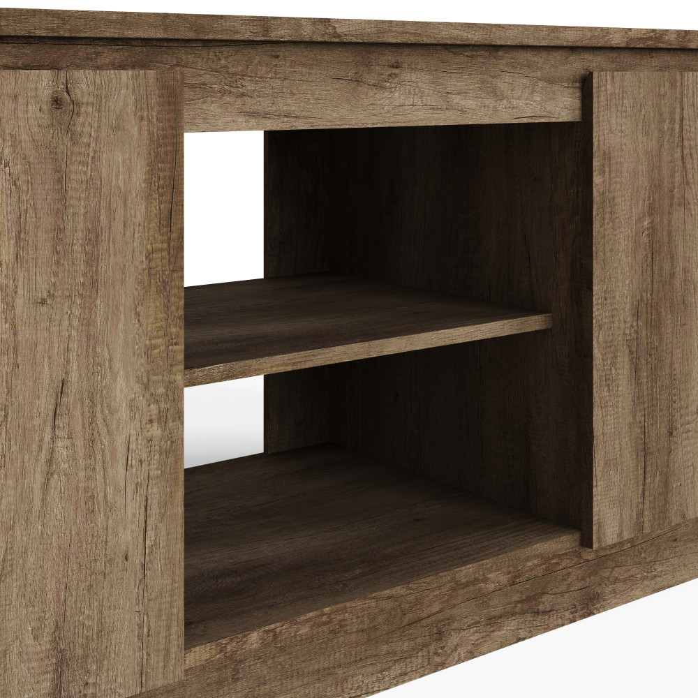 Valley Oak 2 Door TV Unit 147cm