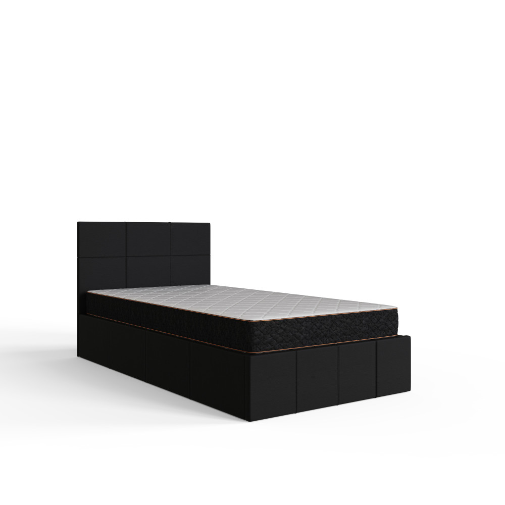 Marikina Black 3' End Lift Ottoman Single Bed