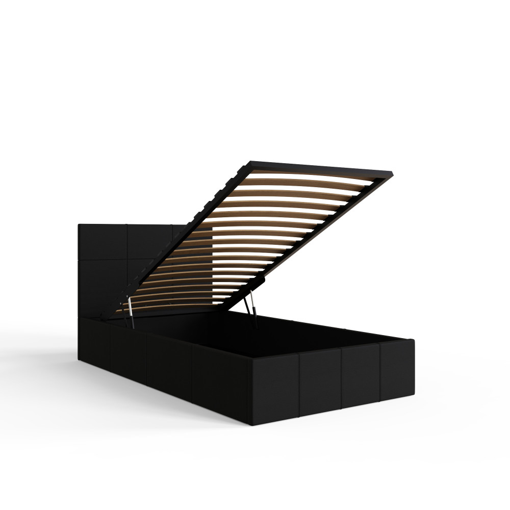 Marikina Black 3' End Lift Ottoman Single Bed