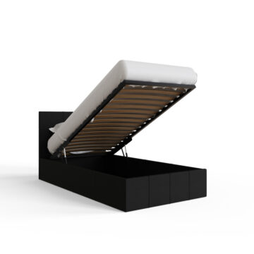 Marikina Black 3′ End Lift Ottoman Single Bed