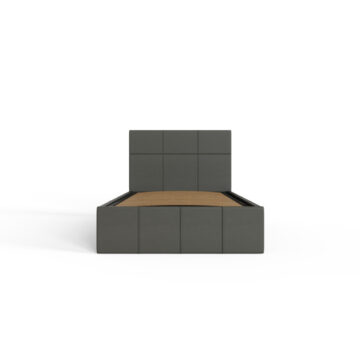 Marikina Grey PU 3′ End Lift Ottoman Single Bed