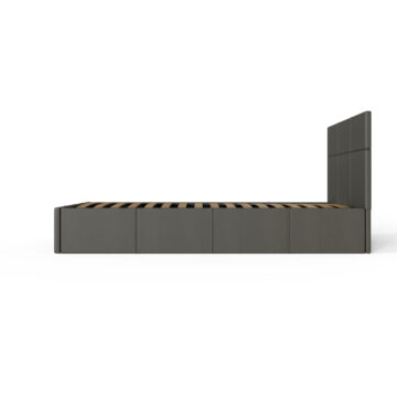 Marikina Grey PU 3′ End Lift Ottoman Single Bed