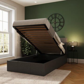 Marikina Grey 3′ End Lift Ottoman Single Bed