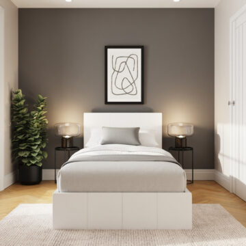 Marikina White 3′ End Lift Ottoman Single Bed