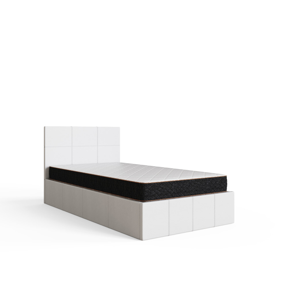 Marikina White 3' End Lift Ottoman Single Bed