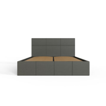 Marikina Grey PU 4′ End Lift Small Double Ottoman Bed