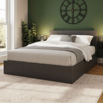 Marikina Grey 4' End Lift Small Double Ottoman Bed