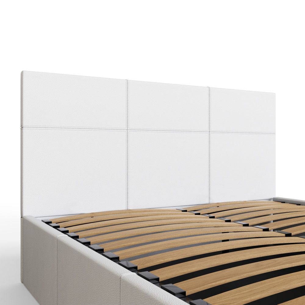 Marikina White 4' End Lift Small Double Ottoman Bed