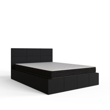 Marikina Black 4’6 End Lift Ottoman Double Bed