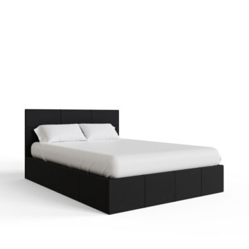 Marikina Black 4’6 End Lift Ottoman Double Bed