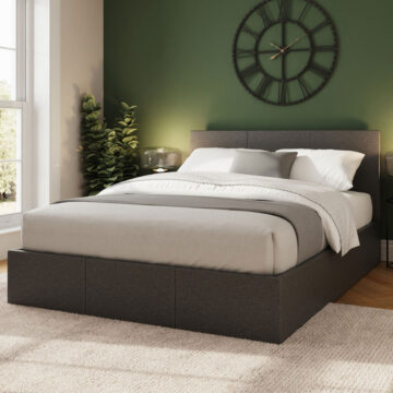 Marikina Grey 5' End Lift King Size Ottoman Bed
