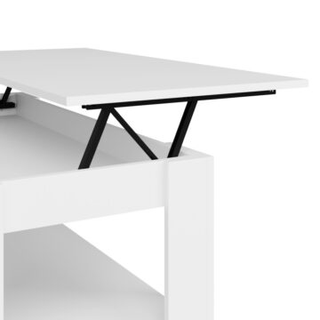 Shetland White Lift Up Coffee Table