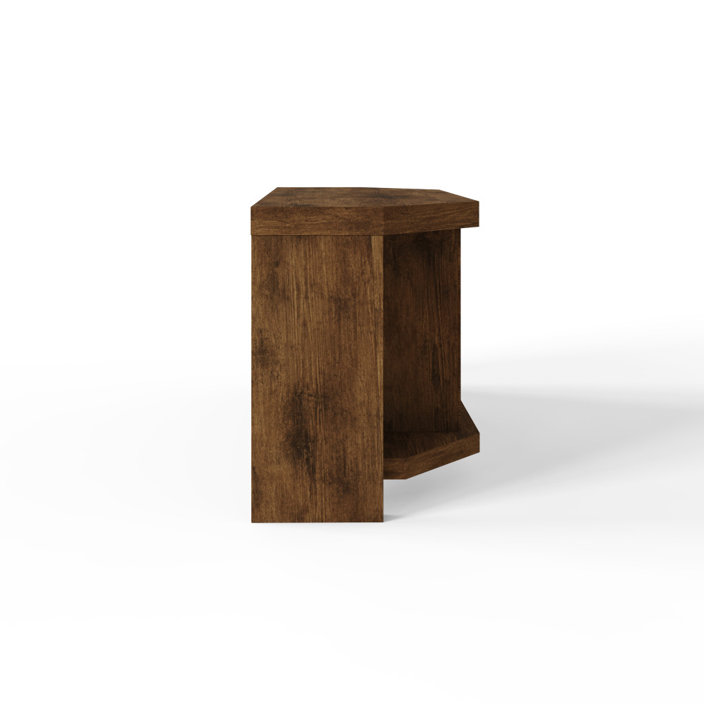 Maluku 3 Drawer Corner TV Unit 104cm | Mango Finish