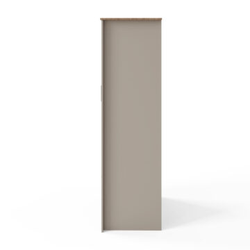 Fife Grey 2 Door Wardrobe with Drawers