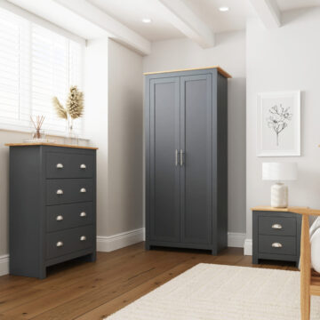 Fife Slate Blue 3 Piece Bedroom Furniture Set
