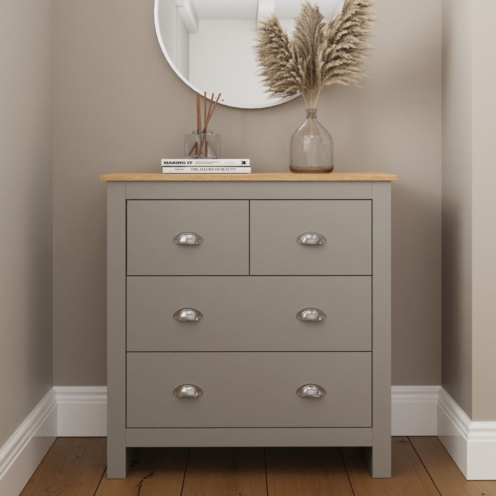 Fife Grey 2 Over 2 Chest of Drawers