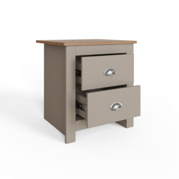 Fife Grey 4 Piece Bedroom Furniture Set Wardrobe Chest & Bedsides