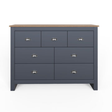 Fife Slate Blue 3 Over 4 Merchants Chest