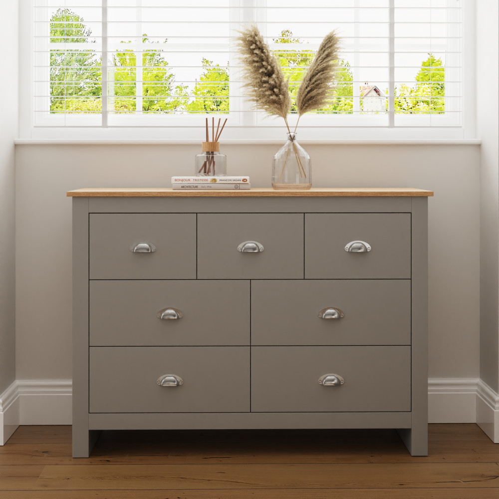 Fife Grey 3 Over 4 Merchants Chest