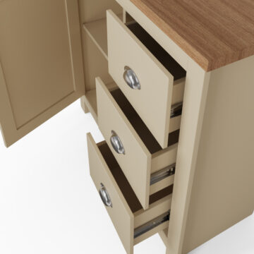 Fife Cream 1 Door Multi Unit with Drawers