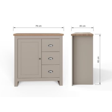Fife Grey 1 Door Multi Unit with Drawers