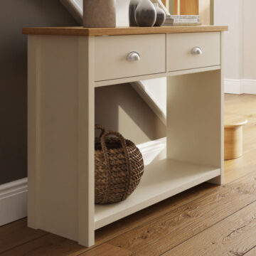 Fife Cream 2 Drawer Console Table