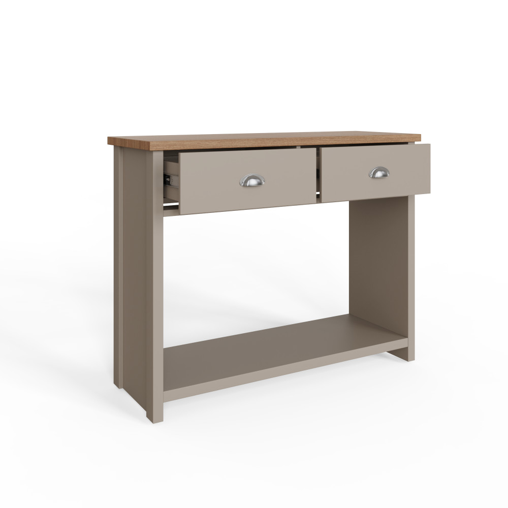 Fife Grey 2 Drawer Console Table