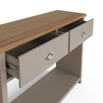 Fife Grey 2 Drawer Console Table