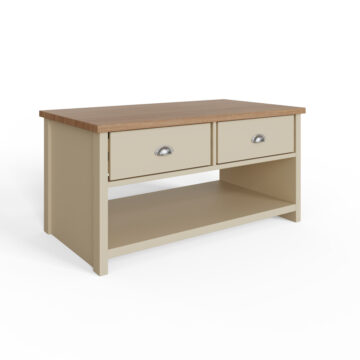 Fife Cream 2 Drawer Coffee Table | Cream | Clearance