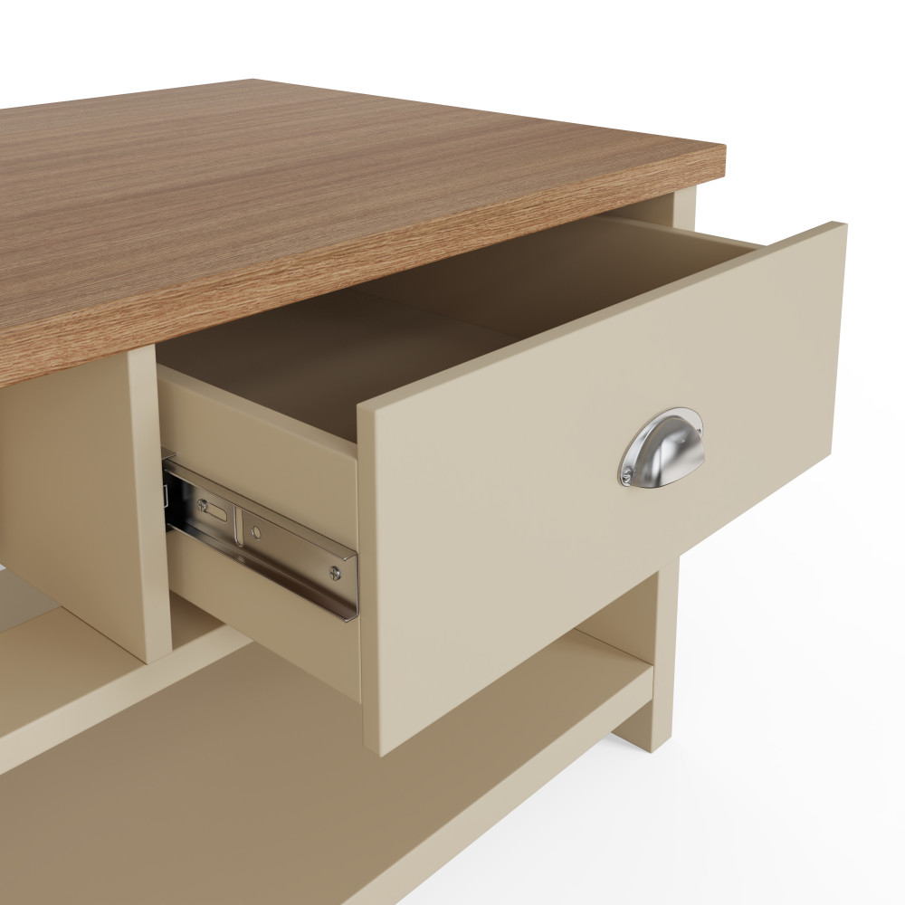 Fife Cream 2 Drawer Coffee Table | Cream | Clearance