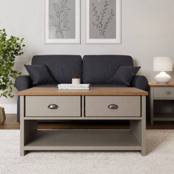 Fife Grey 2 Drawer Coffee Table