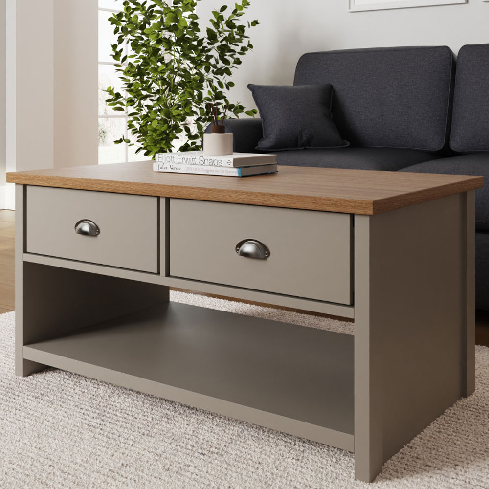 Fife Grey 2 Drawer Coffee Table