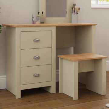 Fife Cream 3 Drawer Dressing Table Set