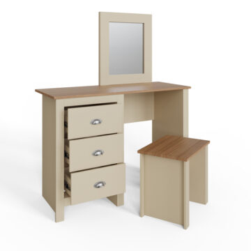 Fife Cream 3 Drawer Dressing Table Set