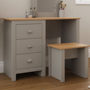 Fife Grey 3 Drawer Dressing Table Set
