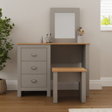 Fife Grey 3 Drawer Dressing Table Set
