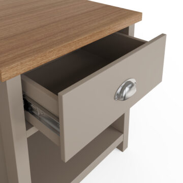 Fife Grey 1 Drawer Lamp Table | Bedside Table