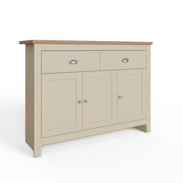 Fife Cream 3 Door Large Sideboard with Drawers