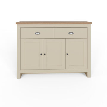 Fife Cream 3 Door Large Sideboard with Drawers