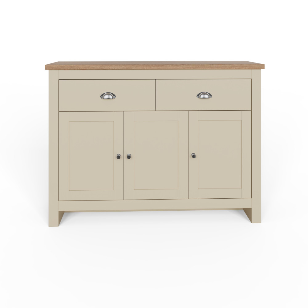 Fife Cream 3 Door Large Sideboard with Drawers