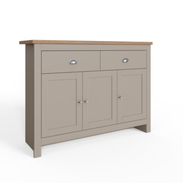 Fife Grey 3 Door Large Sideboard with Drawers
