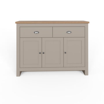 Fife Grey 3 Door Large Sideboard with Drawers