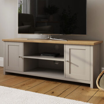 Fife Grey 2 Door TV Cabinet 130cm