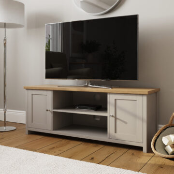 Fife Grey 2 Door TV Cabinet 130cm