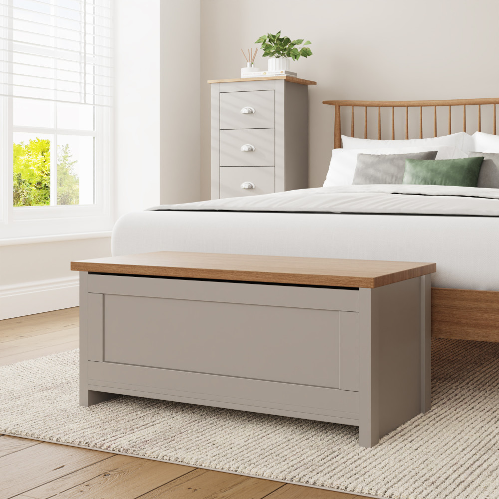 Fife Grey Blanket Box