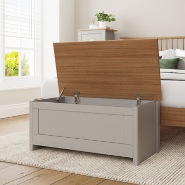 Fife Grey Blanket Box