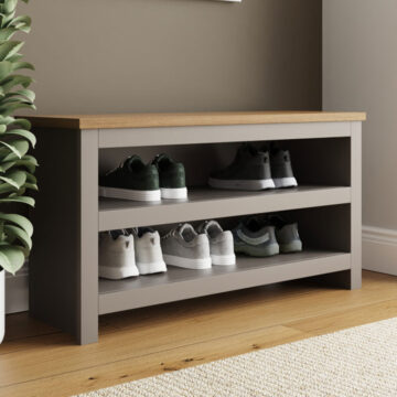 Fife Grey Shoe Bench